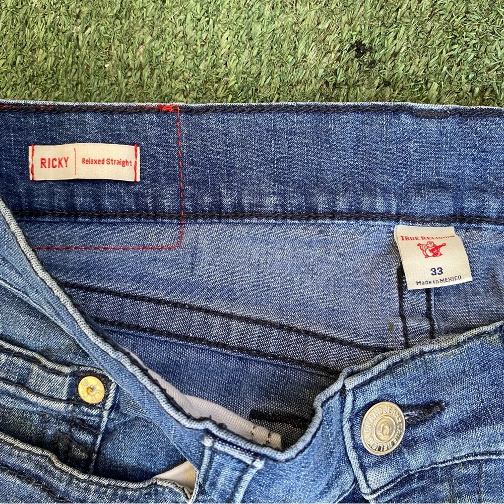 True Religion Light Blue Straight Jeans